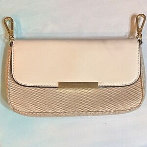 Nine West Cream and Tan Clutch